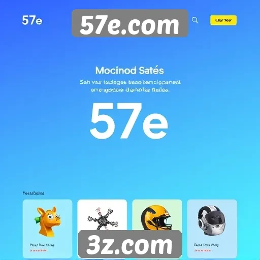 Interface do usuário do 57e.com é intuitiva e acessível